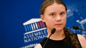 Greta Thunberg à l'Assemblée nationale, mardi 23 juillet 2019.