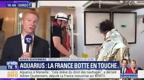 Aquarius à Marseille: "La France se défausse, ce n'est pas acceptable", estime le député LFI Adrien Quatennens