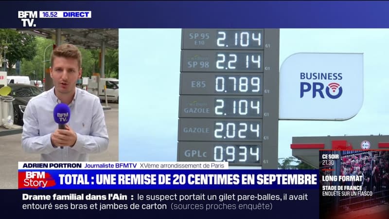 Carburant: Total propose une remise de 20 centimes en septembre, les automobilistes partagés