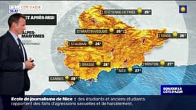 Météo Côte d'Azur: soleil et chaleur au programme de ce vendredi, 27°C à Nice