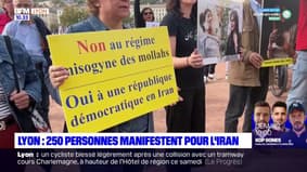 Lyon: 250 personnes se sont rassemblées en soutien aux manifestants iraniens