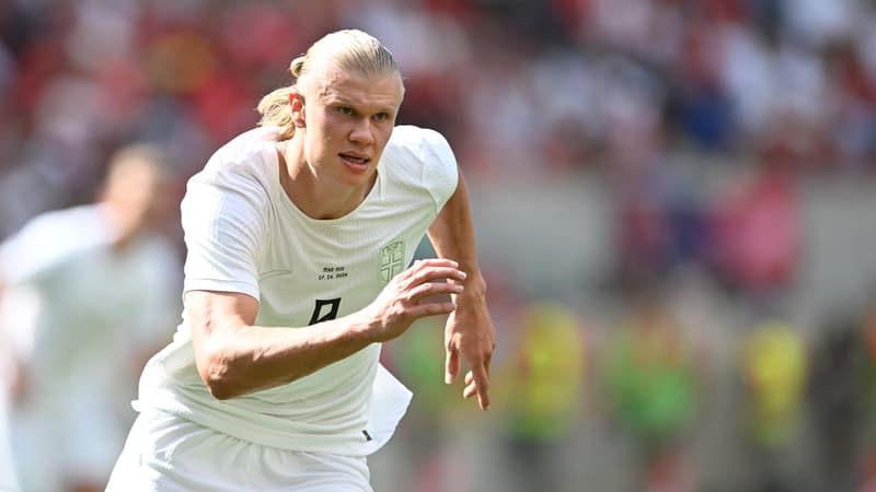 Erling Haaland lors du match amical entre la Norvege et la Maroc 1 1 le 7 juin 2026 2304536