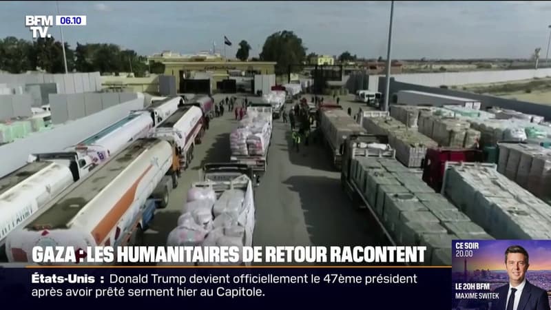 Trêve à Gaza: les aides humanitaires racontent leur retour dans le territoire palestinien