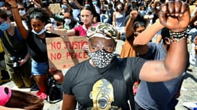 Manifestation contre le racisme et les violences policières à Rome, le 7 juin 2020