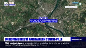 Givors: un homme blessé par balle dans le centre-ville