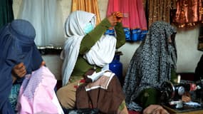 Des femmes à Kandahâr, en Afghanistan, le 21/05/2022
