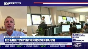 Christophe Basse (CNAJMJ) : Les faillites d'entreprises en baisse - 11/08