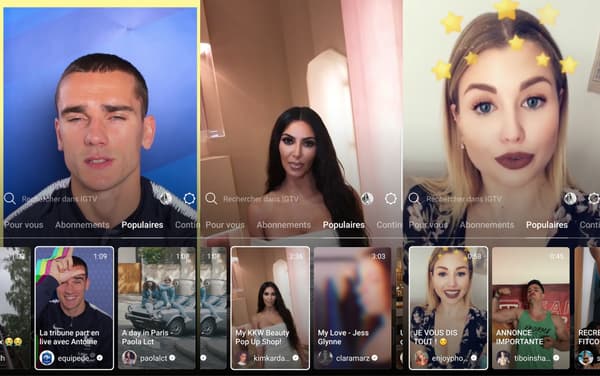 L'équipe de France de football, Kim Kardashian ou encore EnjoyPhoenix sont à retrouver sur IGTV. L'équipe de France de football, Kim Kardashian ou encore EnjoyPhoenix sont à retrouver sur IGTV.