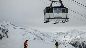 Une télécabine de la station de ski de Bormio, en Italie, le 4 décembre 2021