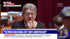 Pour Jean-Luc Mélenchon, le gouvernement s'est "trompé sur tout: les tests, les masques, les jauges, les vaccins, les vagues"