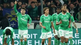 La joie de Mathieu Cafaro, buteur face à Lille le 13 septembre 2024