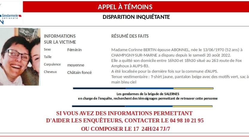 Var: la gendarmerie lance un appel à témoins après une disparition ...