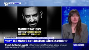 "C'est une très grosse erreur": Alma Dufour (députée LFI-NFP) réagit à la diffusion d'une affiche LFI caricaturant Cyril Hanouna