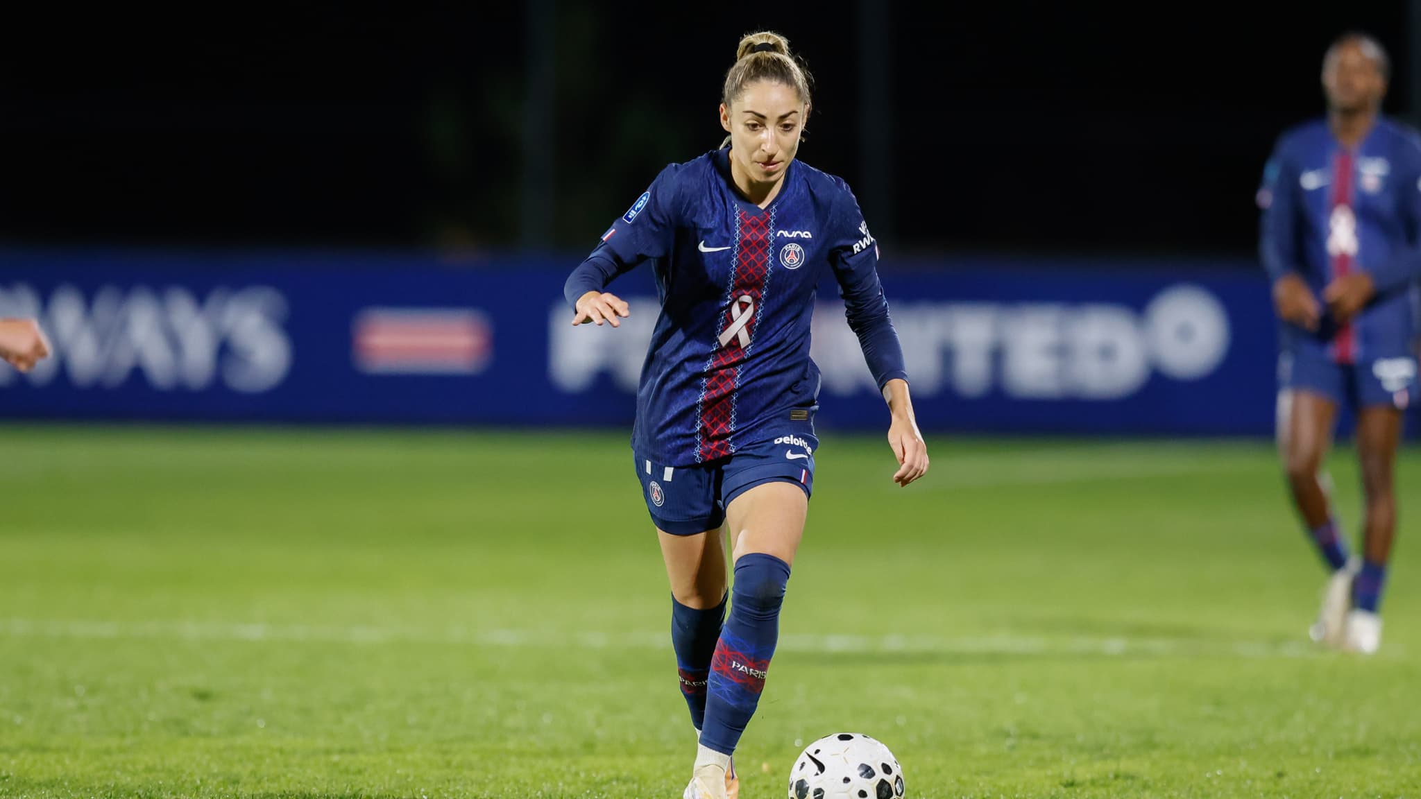 Olga Carmona lors de PSG-Dijon, le 4 octobre 2025.
