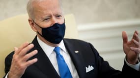 Le président américain Joe Biden s'exprime depuis le Bureau ovale le 3 mars 2021