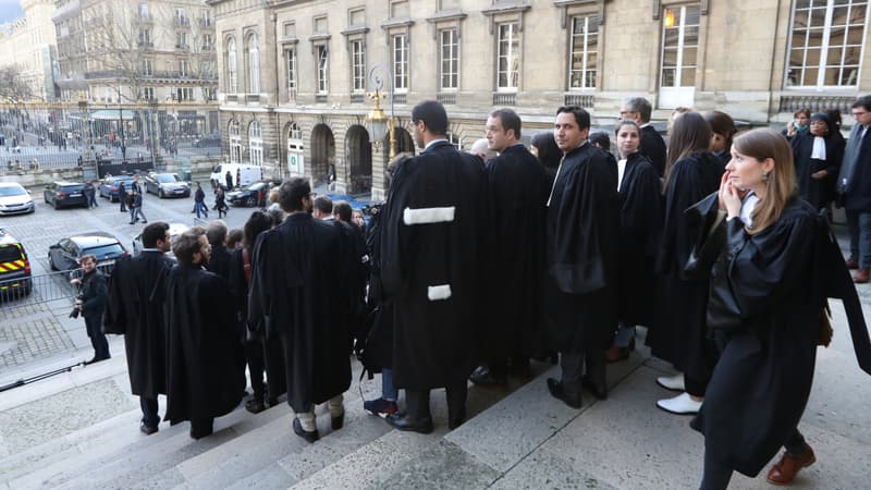 Les avocats se sont mobilisés le 26 janvier dernier au tribunal de Paris.