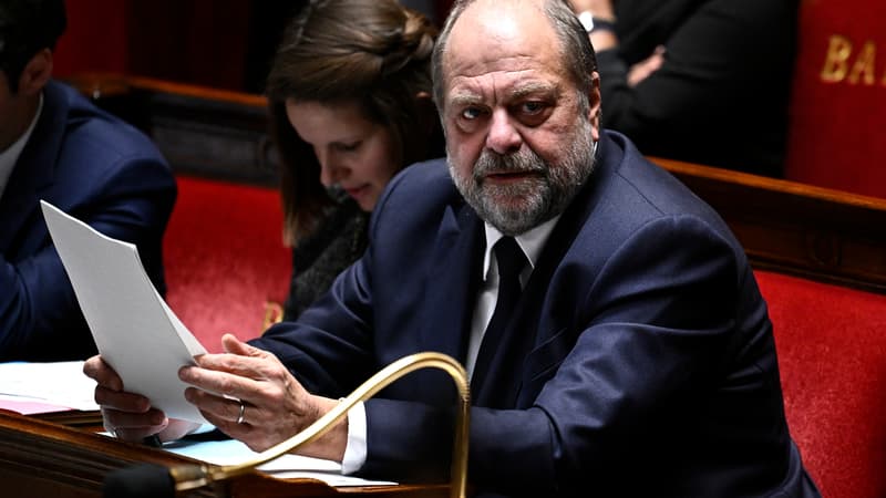 Éric Dupond-Moretti le 24 janvier 2024 à l'Assemblée nationale 