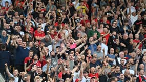 Les supporters de Liverpool face à Norwich.