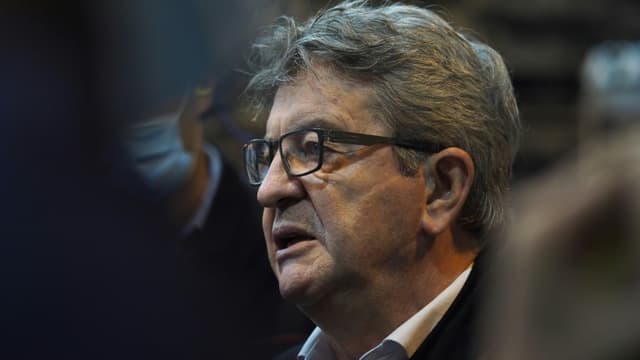 Le leader LFI Jean-Luc Mélenchon, le 17 juin 2021 à Ingrandes