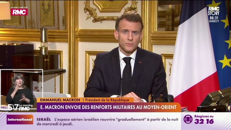 Emmanuel Macron envoie des renforts militaires au Moyen-Orient