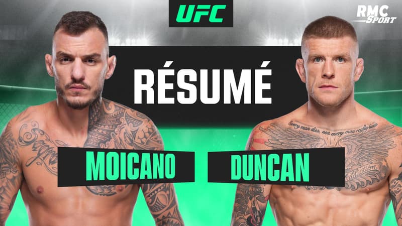 Résumé UFC : Renaissance ou désillusion pour l'ancien challenger des poids légers Moicano face à Duncan ?