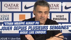 PSG 3-1 Metz : "Ethan Mbappé aurait pu jouer depuis plusieurs semaines" avoue Luis Enrique