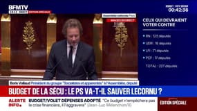 Budget: "Nous assumons d'avoir par la négociation […] nettoyé le musée des horreurs", déclare Boris Vallaud (PS)