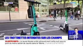 Paris: la circulation en trottinette électrique interdite temporairement la nuit sur les Champs Elysées