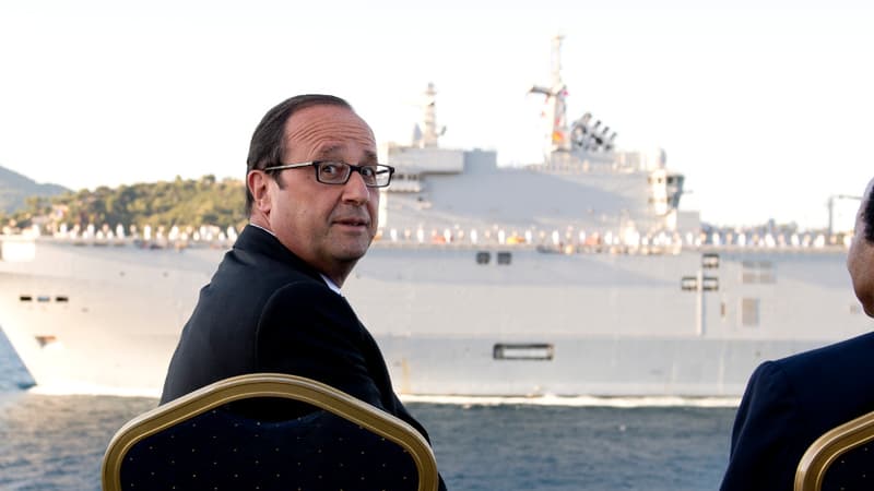 François Hollande lors des commémorations du débarquement en Provence, vendredi 15 août