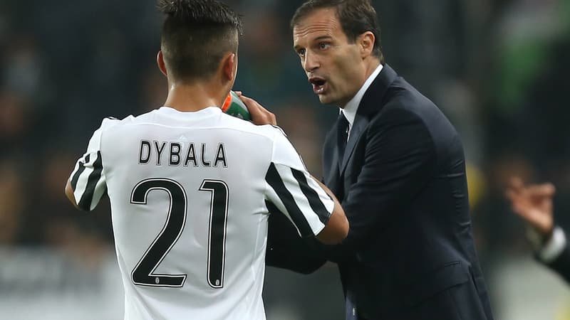 Paulo Dybala et Massimiliano Allegri