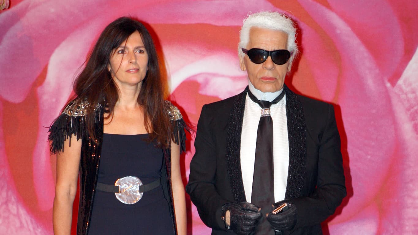 Virginie Viard et Karl Lagerfeld 