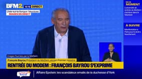 François Bayrou: "Nous sommes là pour soutenir les efforts du gouvernement"