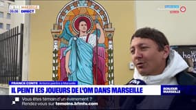 Marseille: un artiste peint des joueurs de l'OM