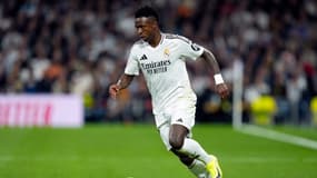 Vinicius lors du match Real Madrid-Barça (0-4, Liga), le 27 octobre 2024