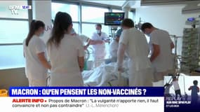 Que pensent les non-vaccinés des propos d'Emmanuel Macron ? 