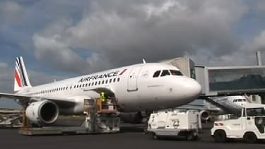 Avion d'Air France sur l'aéroport de Marignane à Marseille.