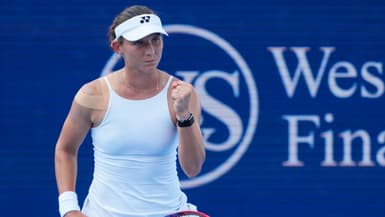 La Française Varvara Gracheva pendant le WTA 1000 de Cincinnati, août 2025