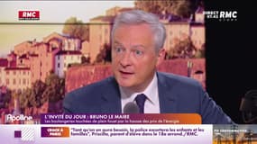 Bruno Le Maire sur RMC : "Nous maintiendrons le guichet au 1er janvier 2023"