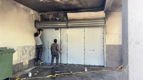 l'association Amitié Cité victime d'un incendie dans la cité de La Beaucaire à Toulon. 