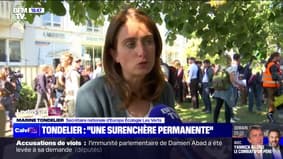 "Décivilisation" de la société: "On ne peut pas être dans une surenchère permanente", Marine Tondelier (EELV) réagit aux propos d'Emmanuel Macron sur les violences