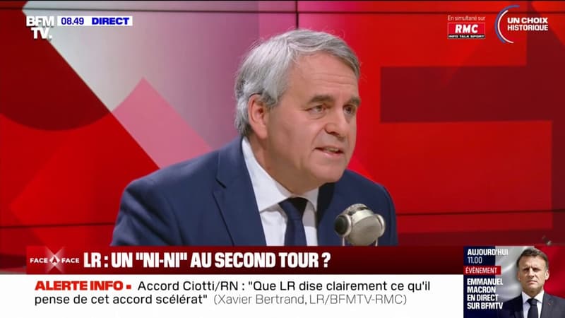 Xavier Bertrand sur les législatives anticipées: 