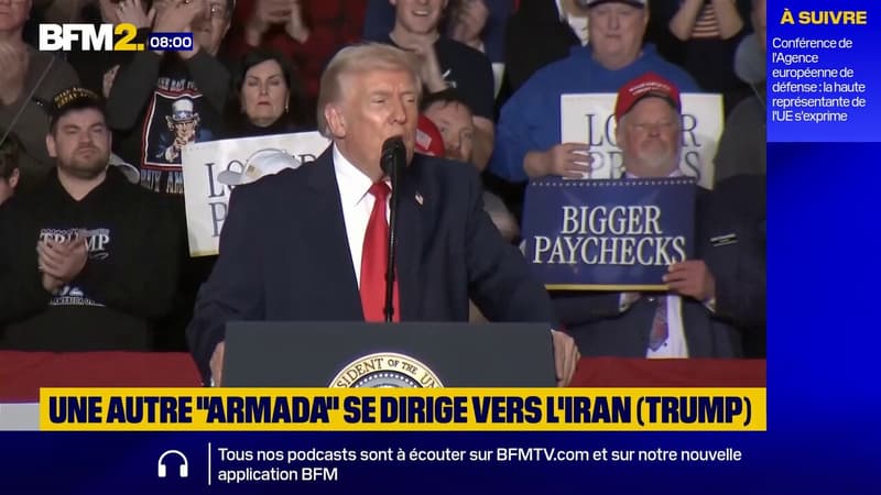 Donald Trump affirme qu'une autre "armada" fait actuellement route vers l'Iran