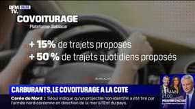 Avec la hausse des prix du carburant, les trajets proposés en covoiturage augmentent