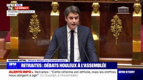 Gabriel Attal: "Si on ne fait rien, les pensions de retraite ne seront bientôt plus financées et baisseront mécaniquement"