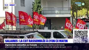 Salaires : la CGT rassemblée devant le siège du MEDEF à Lyon