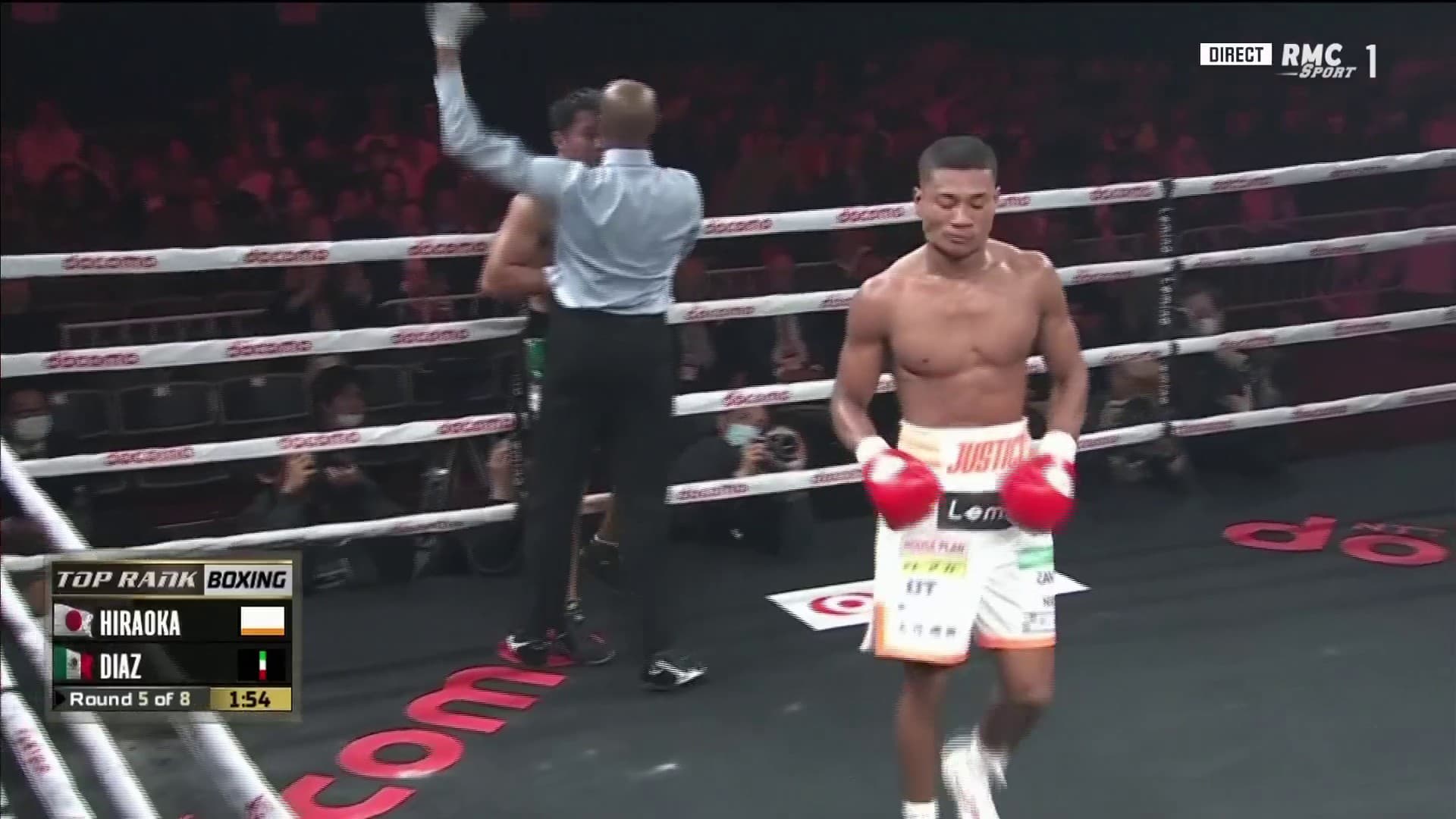 Andy Hiraoka vainqueur contre Sebastian Diaz sur décision de l'arbitre