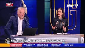 Gabriel Attal s'incruste avec Valérie Hayer: "C'est parce que c'est une femme"