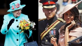 La reine Elizabeth II, Harry et Meghan