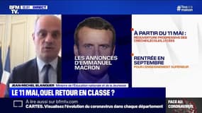 Jean-Michel Blanquer assure que le retour à l'école sera "progressif"