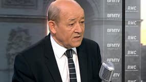 Jean-Yves Le Drian, ministre de la Défense, ce mardi sur RMC/BFMTV